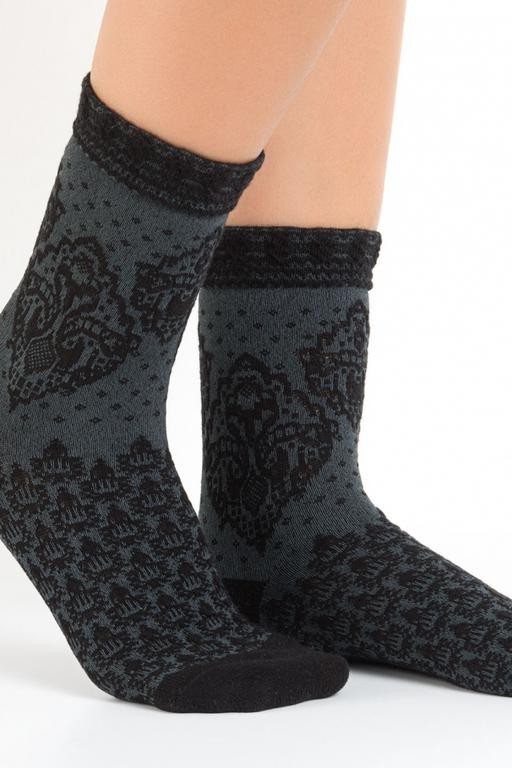  Bayan Kabartma Soket Çorap