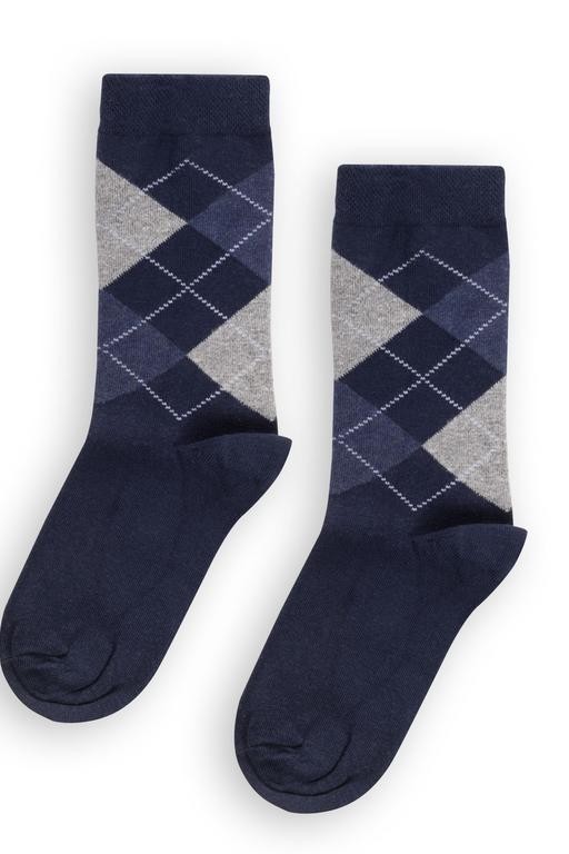  Ekoseli Bayan 3 Lü Soket Çorap