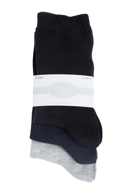  Bayan 3Lü Soket Çorap