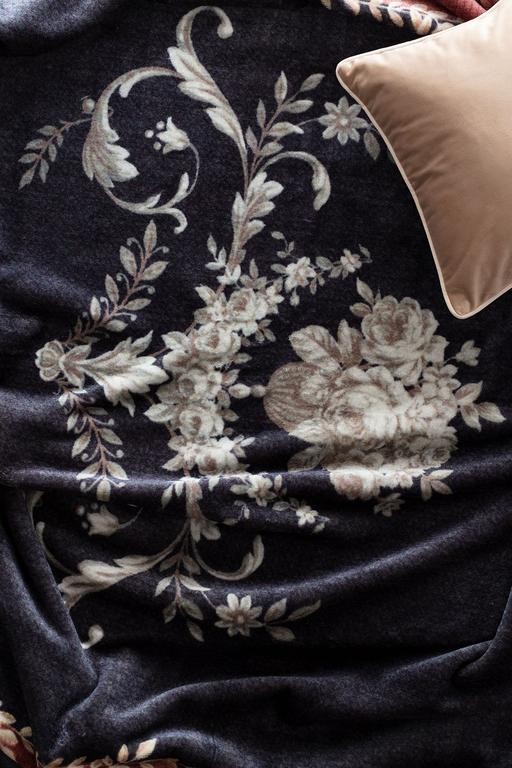  Floral Vizon Baskılı Battaniye 220x240 cm