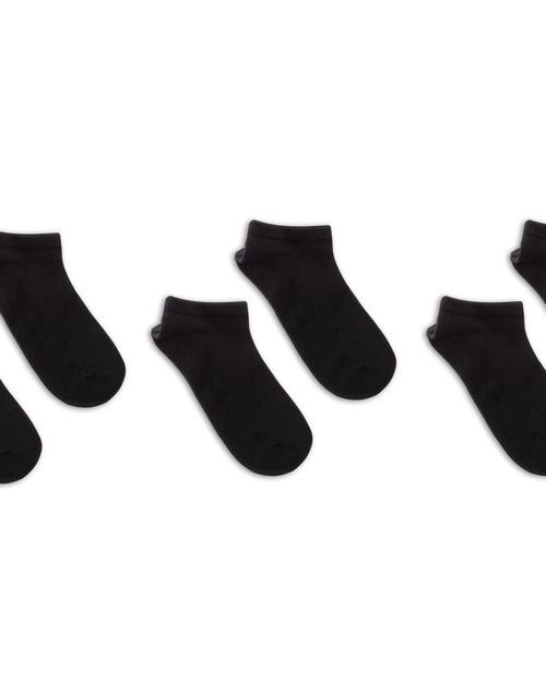 3'lü Patik Çorap - Siyah