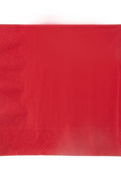  Kırmızı Renkli Peçete - Kare