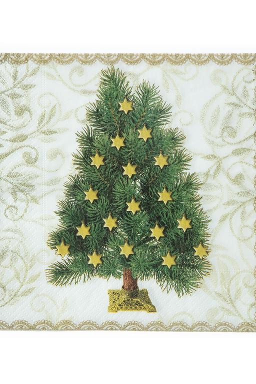  Christmas Tree Desenli Peçete - Kare