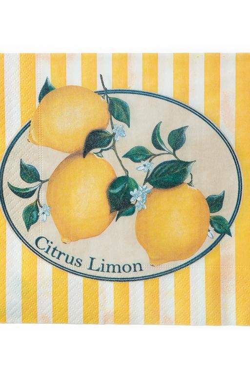  Citrus - Lemon Desenli Peçete - Kare