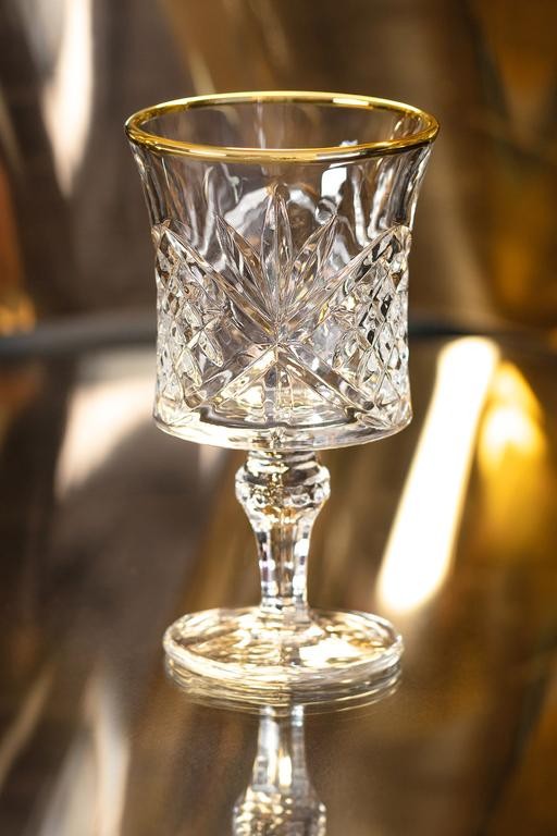  Aron - Golden Touch 4'lü Şarap Kadehi Seti - 210ML