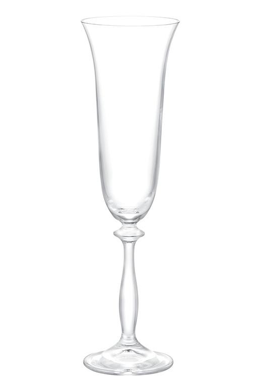  Lucinda 6'lı Kristal Şampanya Kadehi Seti - 190 ml
