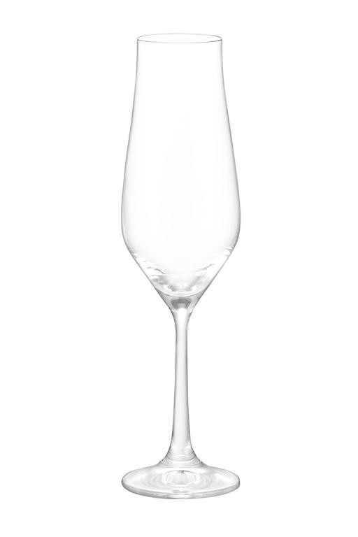  Mathilda 6'lı Kristal Şampanya Kadehi Seti - 170ML