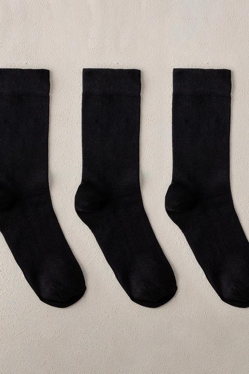  Le Noir Erkek 3 lü Soket Çorap