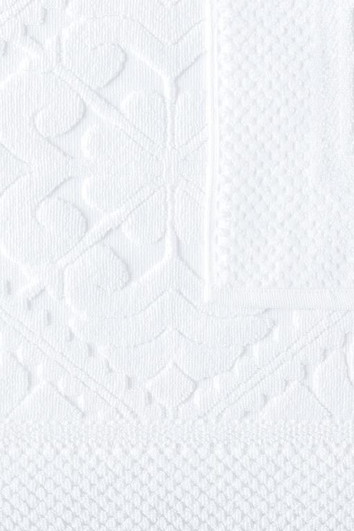  Mathilda Ayak Havlusu - Beyaz - 50x70 cm