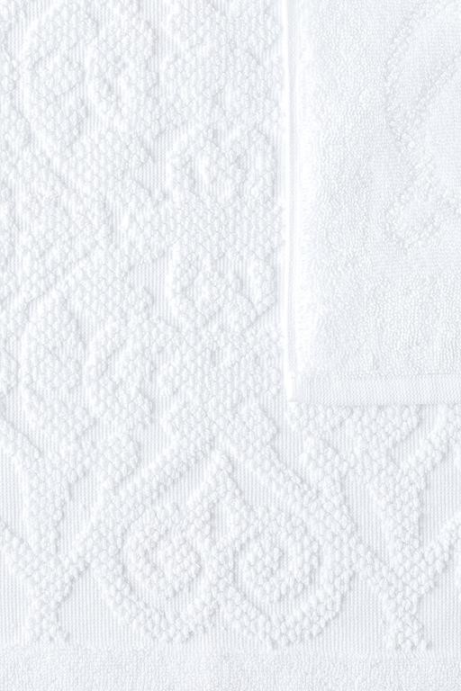  Berthe Ayak Havlusu - Beyaz - 50x70 cm