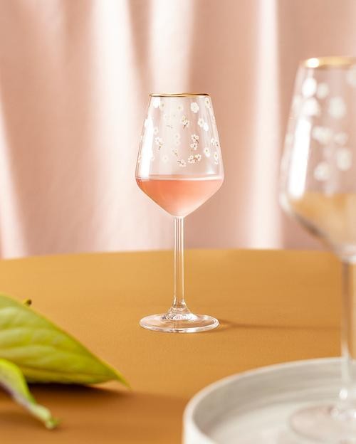 José - Villagues Marguerite 4'lü Şarap Kadehi Seti - 350 ml