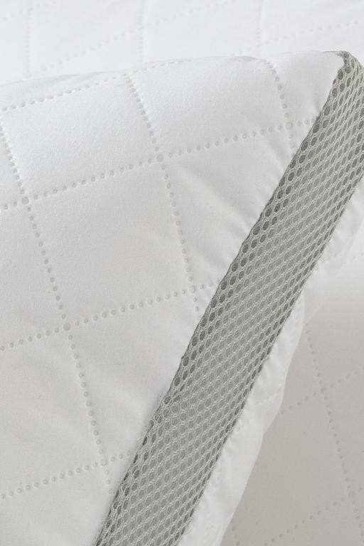  Klimalı Yastık - Beyaz/Açık Gri - 50x70 cm