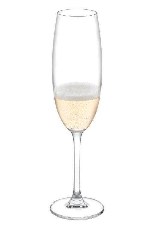  Arles 6'lı Kristal Şampanya Kadehi Seti - 220 ml