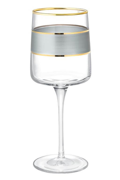  Heike Platinium Musette 4'lü Şarap Kadehi Seti - 320 ml
