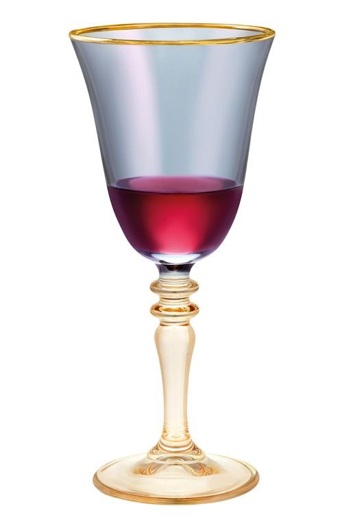  Valerio 4'lü Lüsterli Kırmızı Şarap Kadehi Seti - 270ML