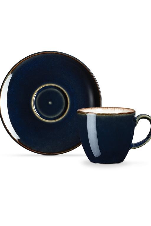  Monde 2 Kişilik Kahve Fincan Takımı - Kobalt