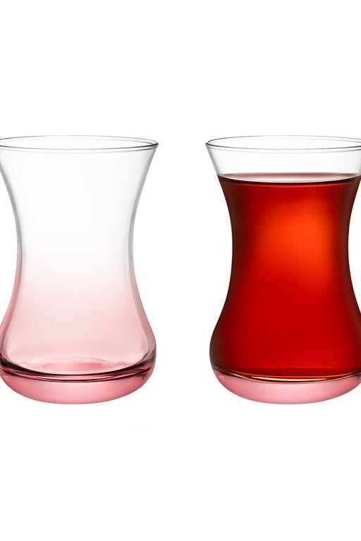  Lavem-Pink Touch 6'lı Çay Bardağı Seti