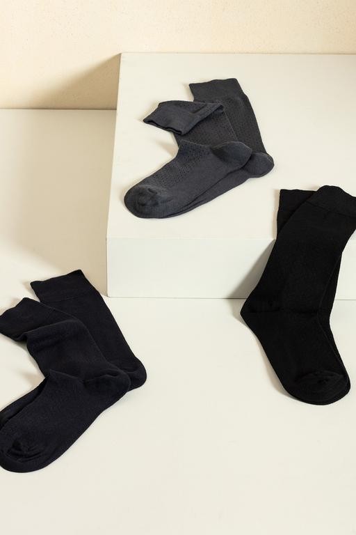 Hugo Erkek 3-lü Soket Çorap