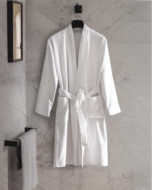 Stripe Kimono Unisex %100 Pamuk Bornoz - Otel Koleksiyon