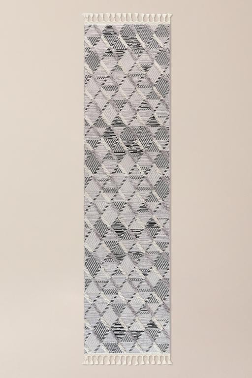 Coleus Halı - Gri - 80x300 cm