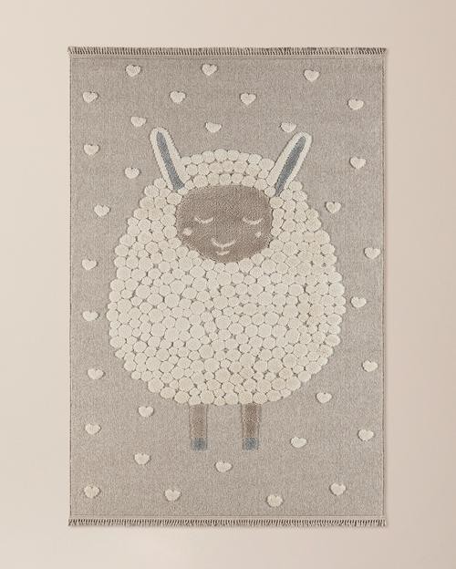 Mouton Halı - Bej - 120x180 cm